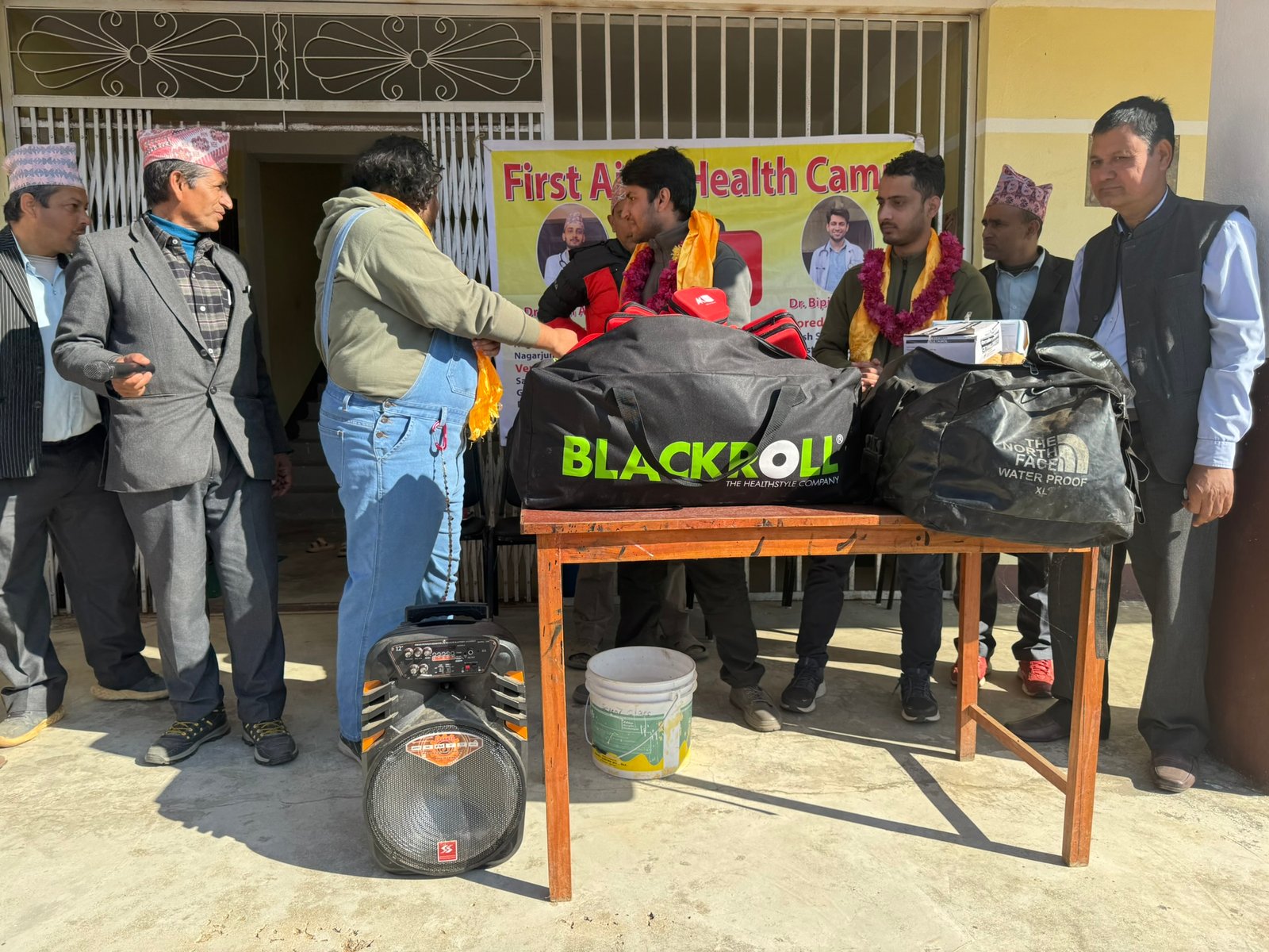 NLC team welcomed with garlands